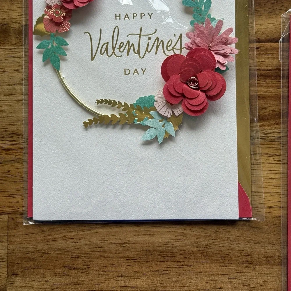 3 Hallmark Valentines Day Cards Happy Valentines Day NEW- SEE PHOTOS & READ